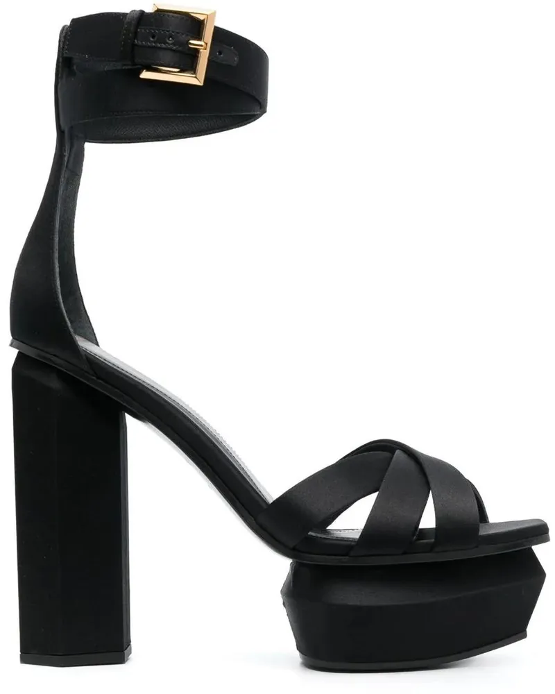 Balmain Sandalen Sandals Black schwarz Schwarz