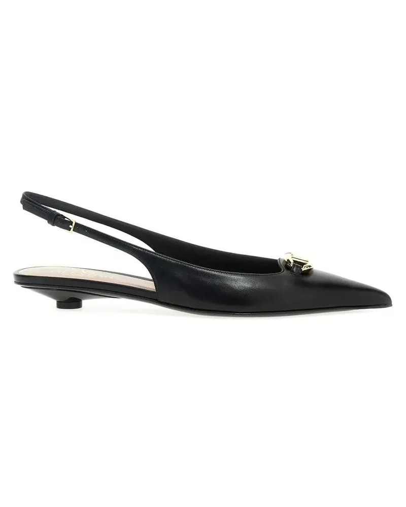 Valentino Garavani Hohe Schuhe 'Vlogo' Slingback schwarz Schwarz