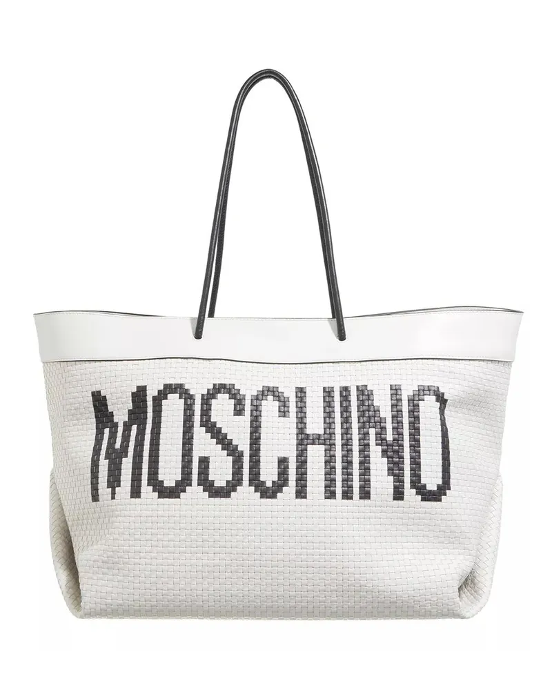 Moschino Shopper Black & White Shoulder Bag schwarz Schwarz