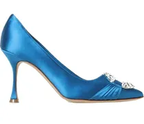 Hohe Schuhe  Maida 090 Satin Pumps blau