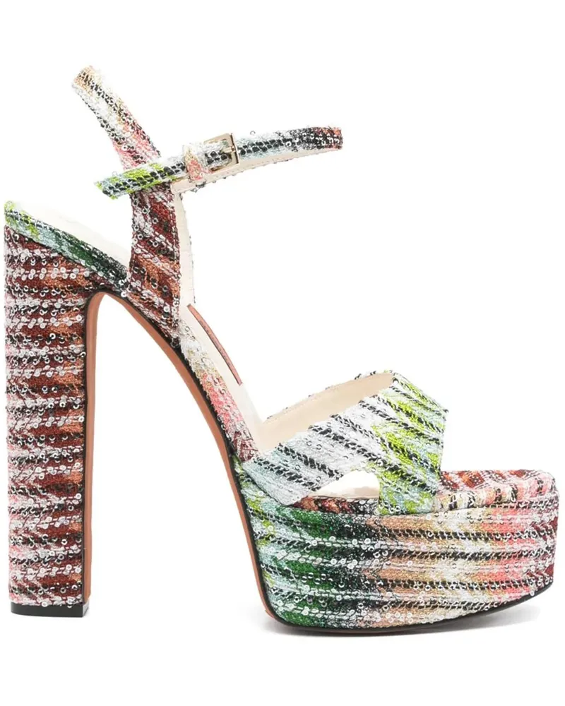 Missoni Sandalen Sandals Verde Lurex bunt Bunt