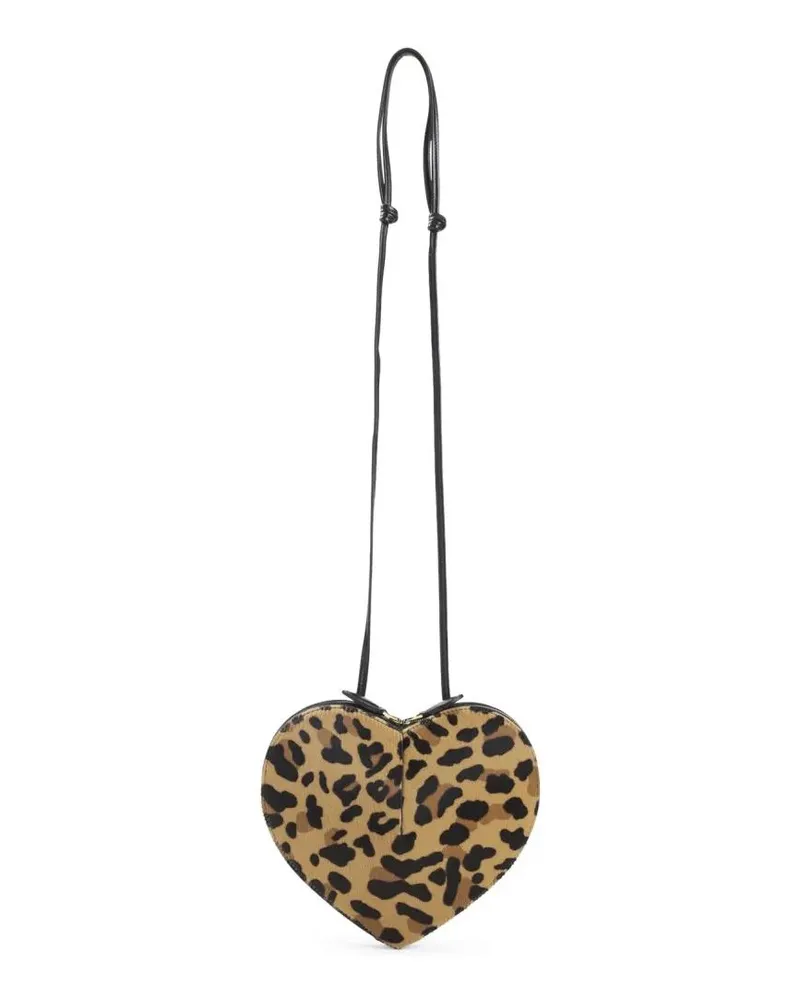 Alaïa Hobo Bags Le Coeur Leopard Shoulder Bag braun Braun