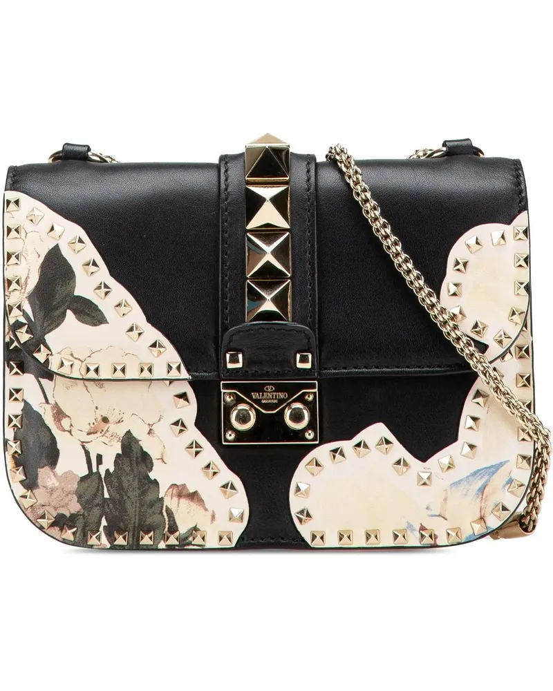Valentino Garavani Hobo Bags 2000-2017 Small Kimono 1997 Print Glam Lock Should schwarz Schwarz