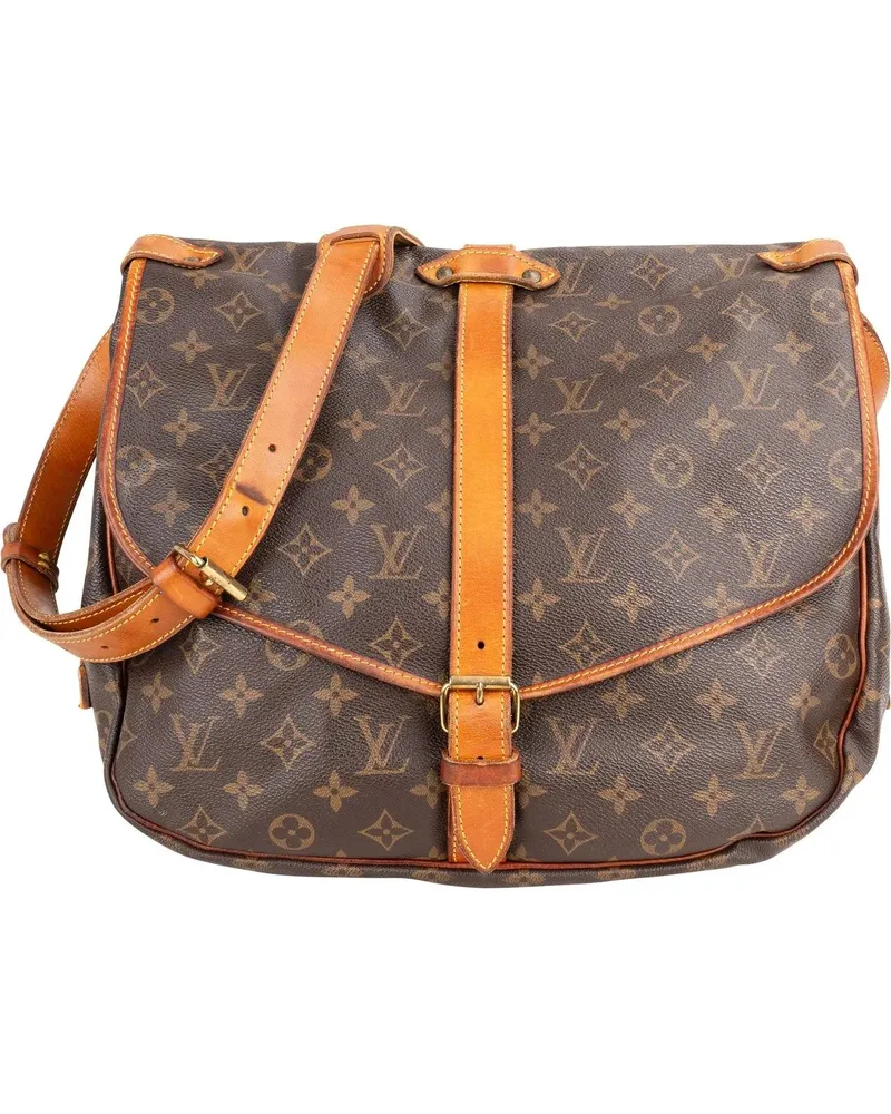 Louis Vuitton Crossbody Bags  Canvas Monogram Saumur 35 Crossbody braun Braun