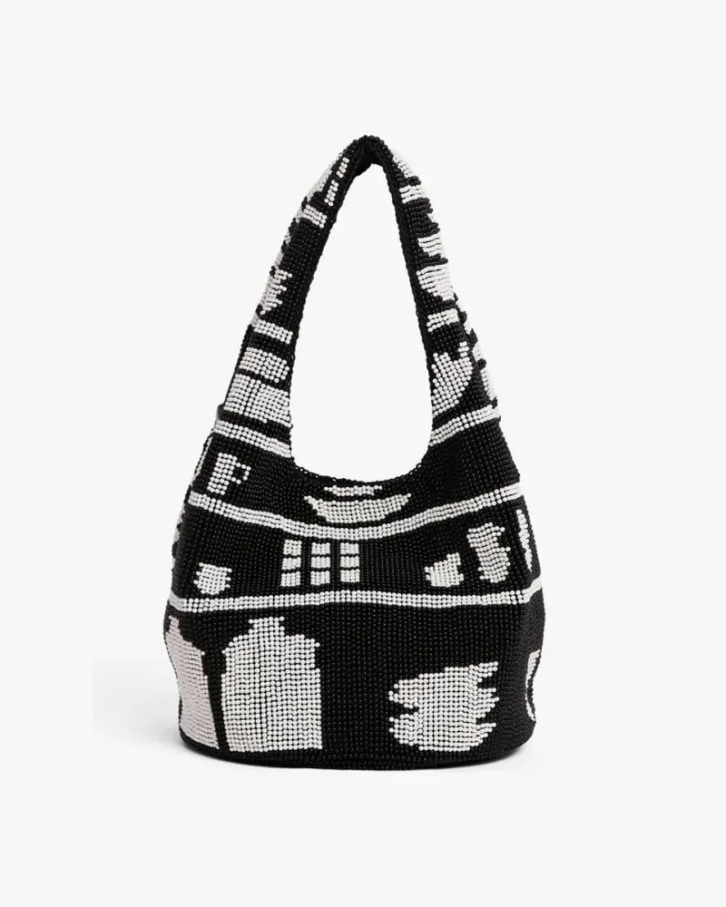 J.W.Anderson Shopper & Totes Beaded' Mini Shopping Bag schwarz Schwarz