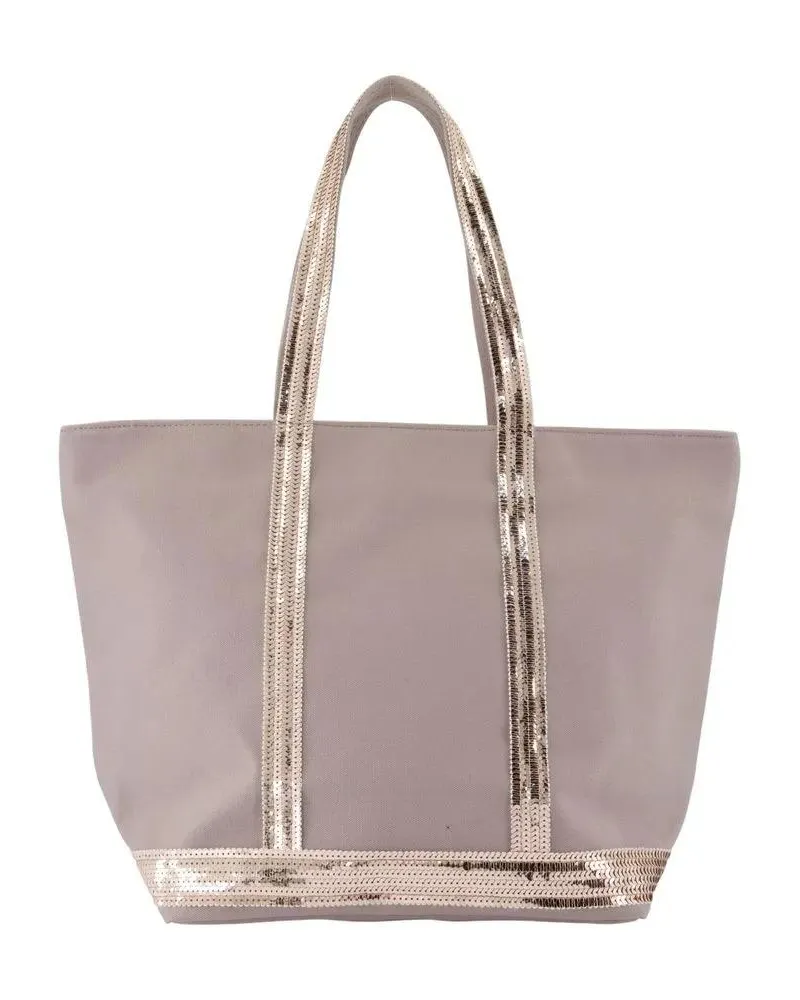 Vanessa Bruno Shopper & Totes M Zippe Shopper Bag - Cotton - Neutral beige Beige