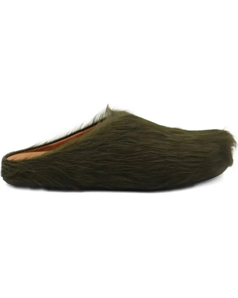 Marni Slipper & Pantoletten Fussbett Sabot Green grün Grün