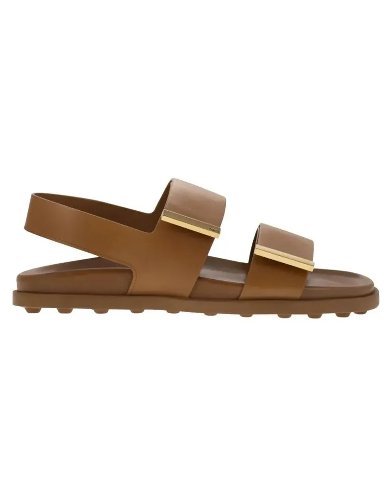 TOD'S Sandalen Sandal With Two Leather Straps braun Braun