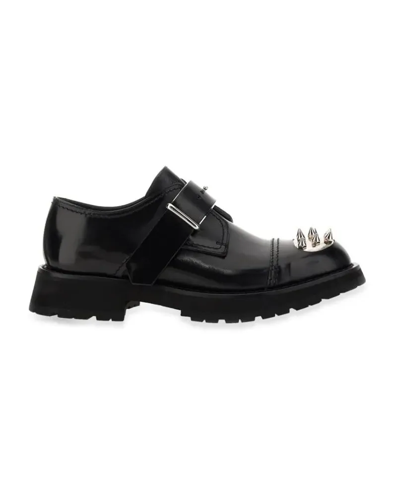 Alexander McQueen Studded Derby Loafer schwarz Schwarz