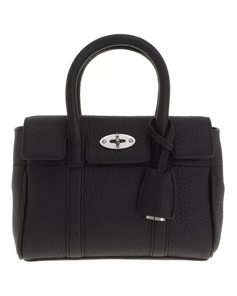 Mulberry Crossbody Bags Mini Bayswater Heavy Grain Schwarz