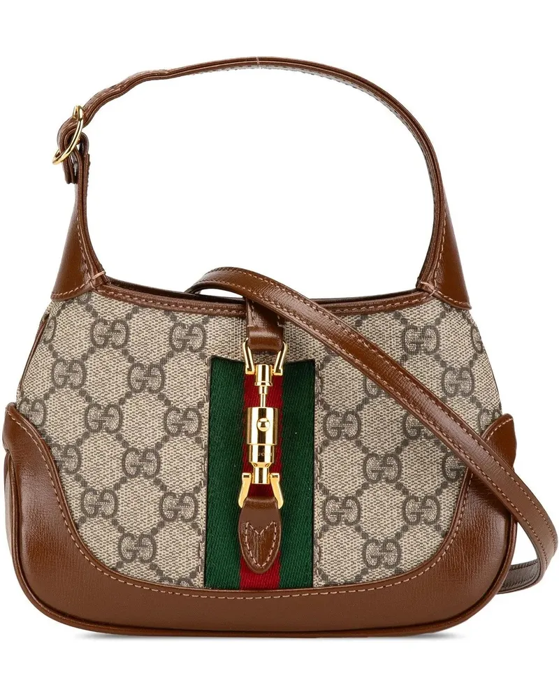 Gucci Hobo Bags 2016-2024 Mini GG Supreme Jackie 1961 Crossbody braun Braun