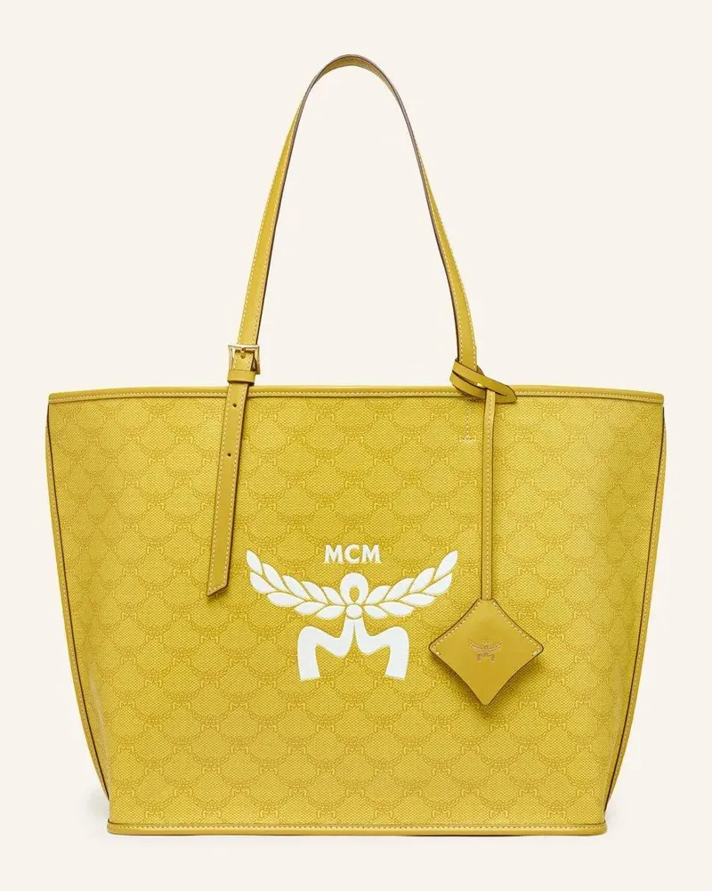 MCM Shopper Shoppers & Totes Himmel Shopper in Lauretos gelb Gelb