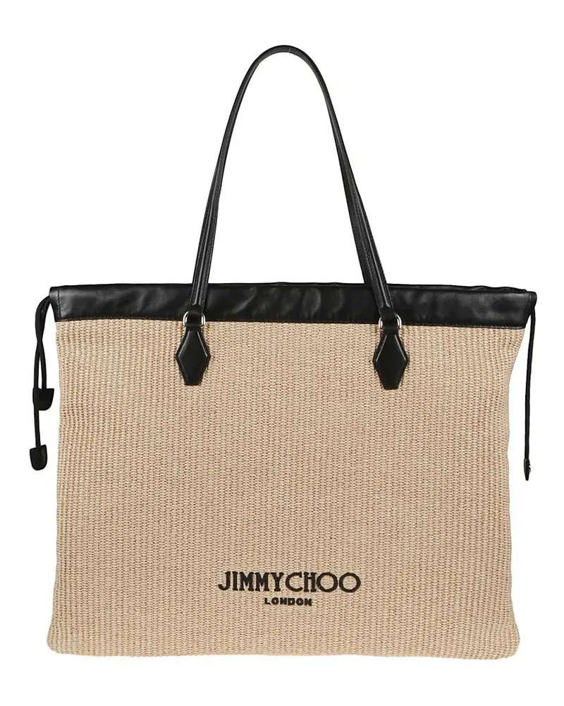 Jimmy Choo Shopper & Totes Nude Raffia Shopper Bag beige Beige