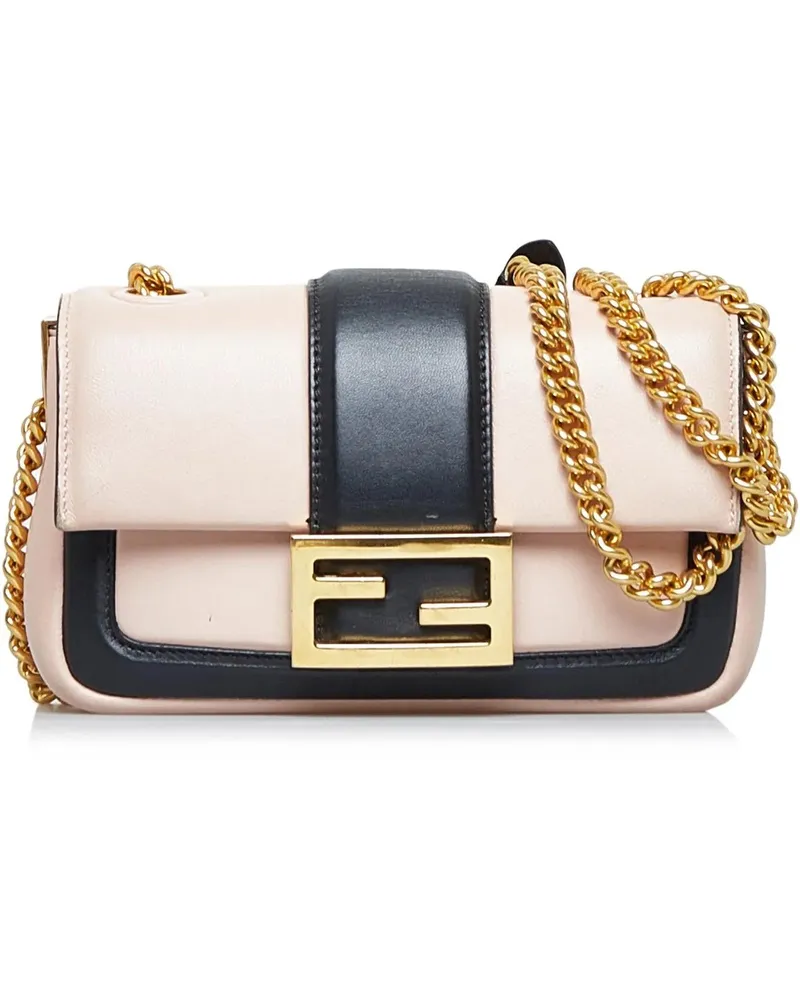 Fendi Hobo Bags 2010-present Mini Baguette Chain rosa Gold
