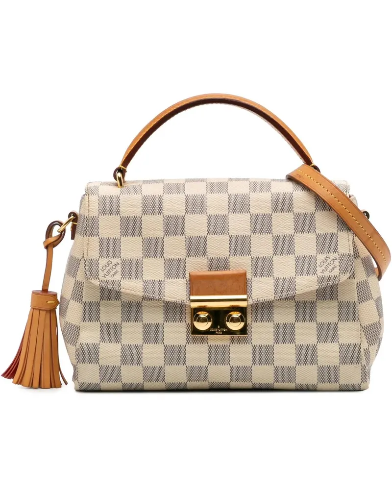 Louis Vuitton Hobo Bags Damier Azur Croisette weiß Weiß