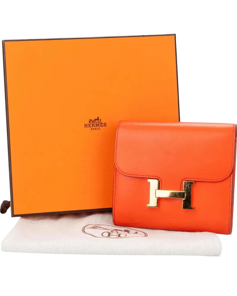 Hermès Portemonnaie Hermes Constance Compact Orange Poppy Wallet orange Orange