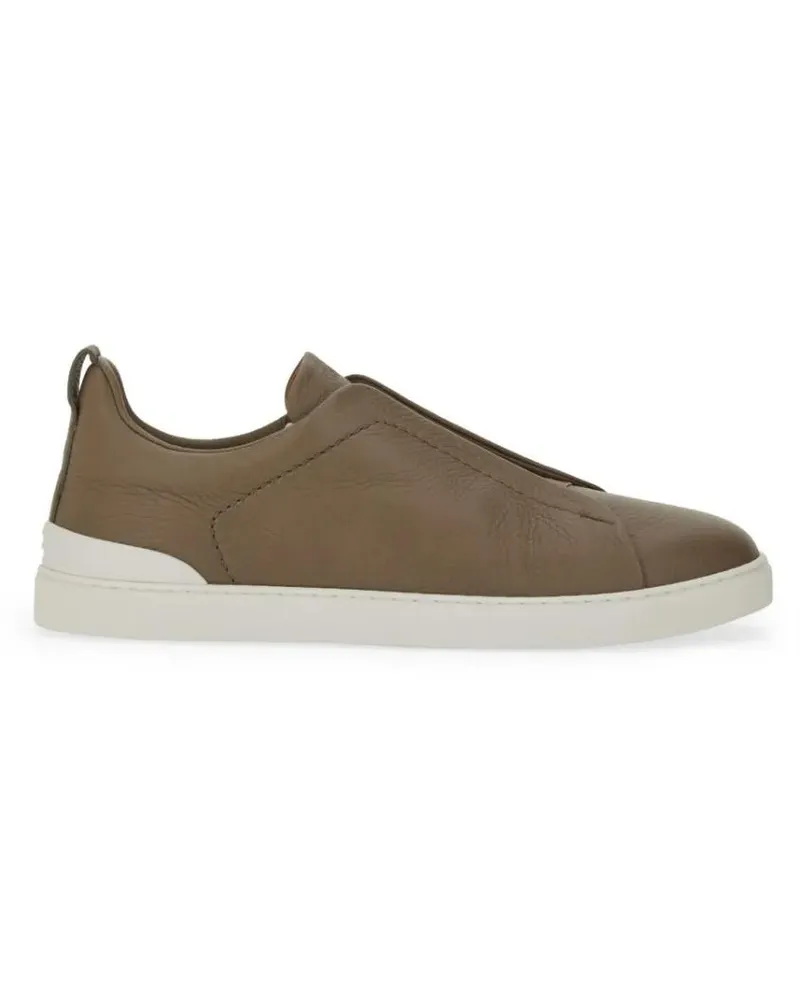 Ermenegildo Zegna Low-Top Sneaker Low Top Triple Stitch Sneakers beige Beige