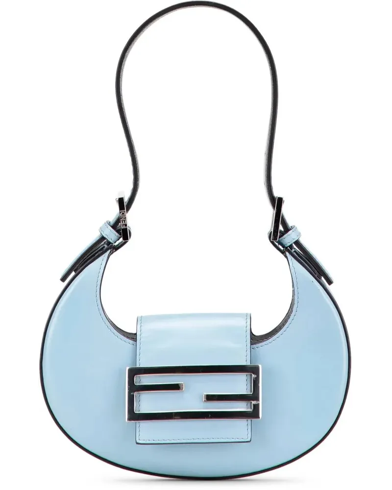 Fendi Hobo Bags Mini Leather Cookie Hobo blau Blau