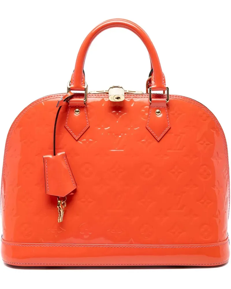 Louis Vuitton Hobo Bags Monogram Vernis Alma PM orange Orange