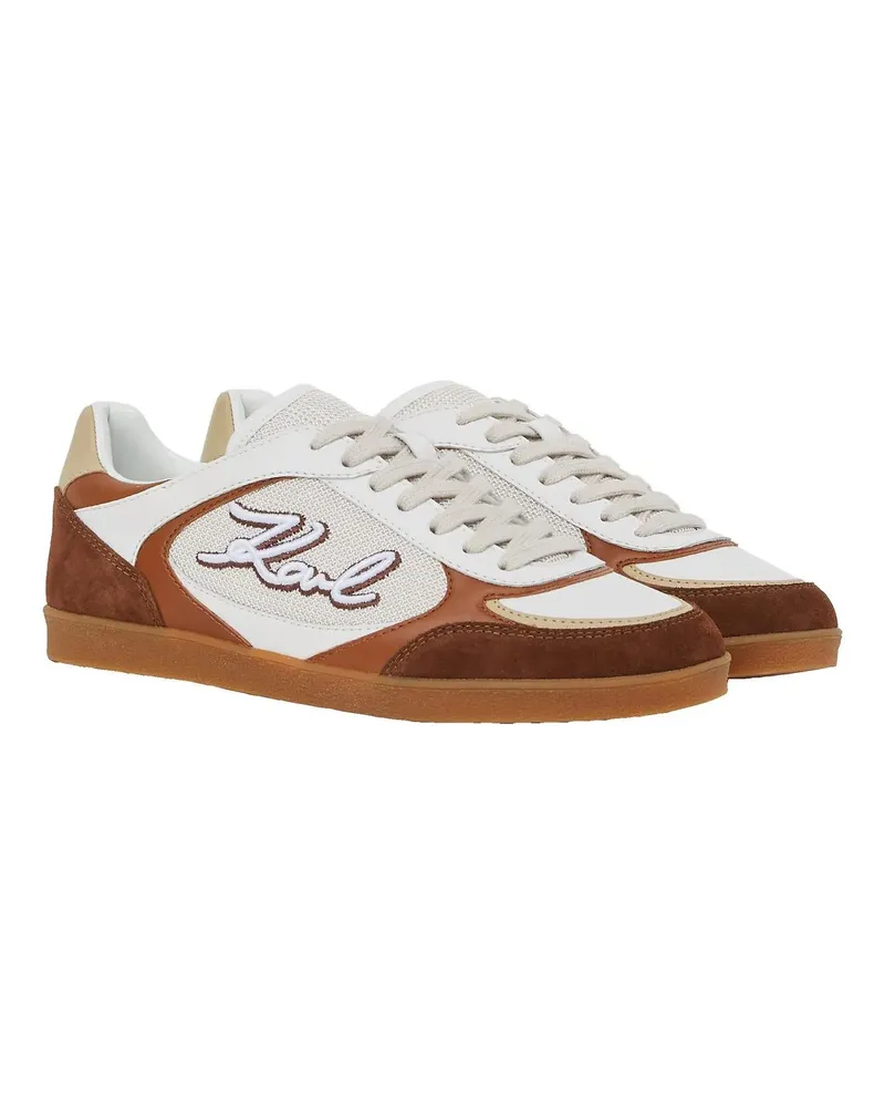 Karl Lagerfeld Low-Top Sneaker Kandidate Signia Sneakers mit Stickerei braun Braun