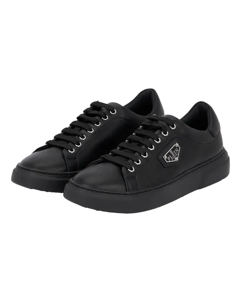 Philipp Plein Low-Top Sneaker Leather Lo-Top Sneakers Iconic Plein schwarz Schwarz