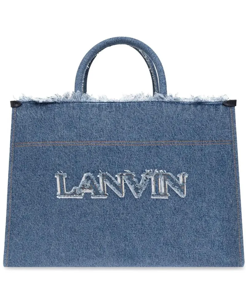 Lanvin Shopper Bags Denim Blue blau Blau