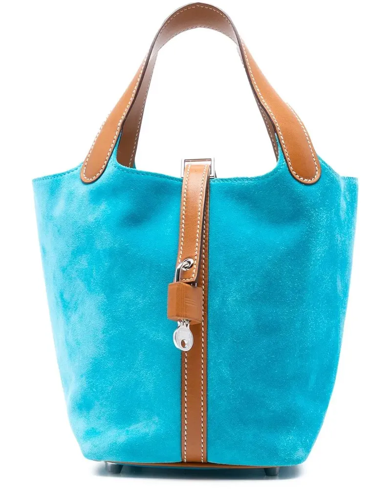 Hermès Crossbody Bags Doblis and Butler Picotin Lock 18 blau Blau