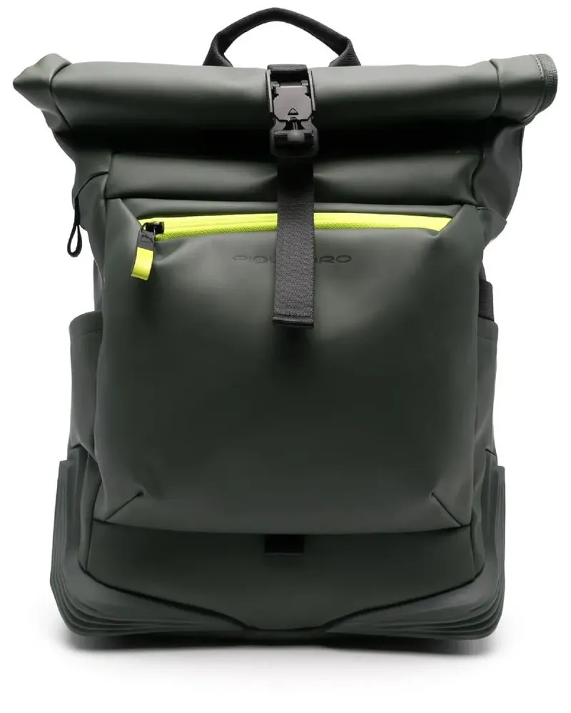 Piquadro Rucksäcke Roll-Top Backpack grün Grün