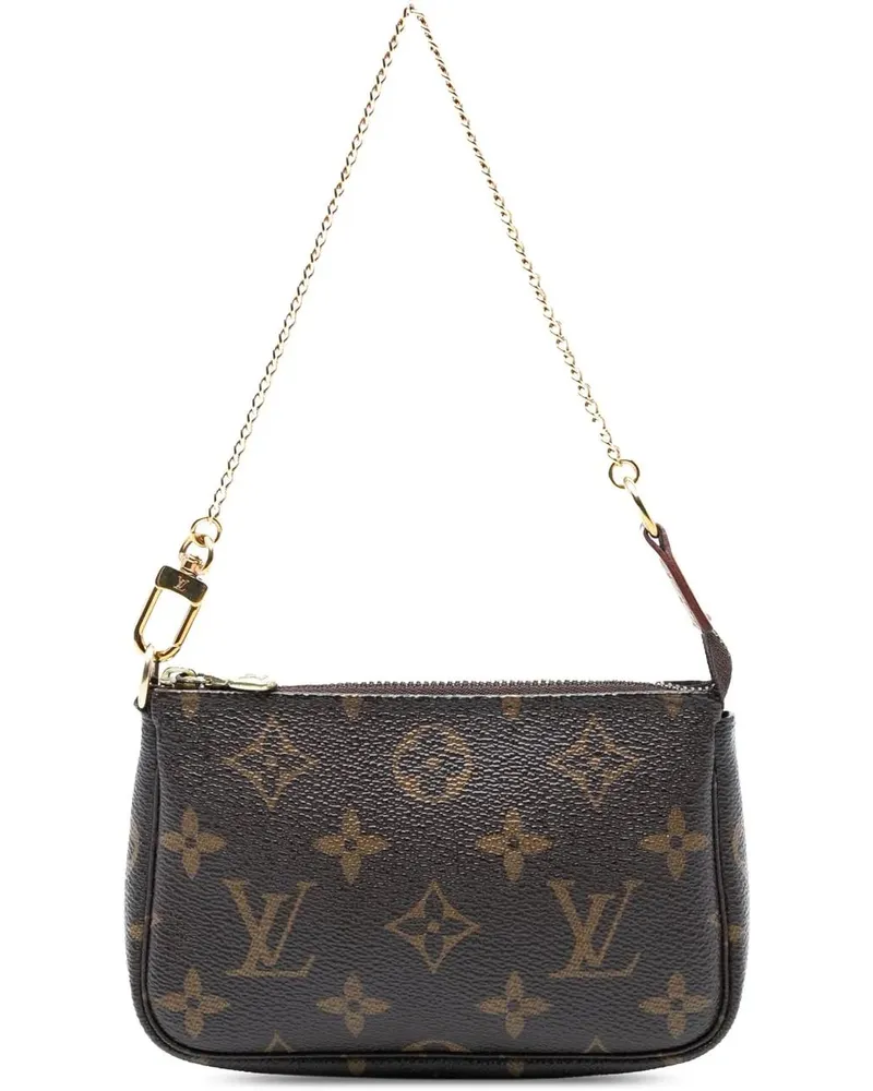 Louis Vuitton Crossbody Bags Monogram Mini Pochette Accessoires braun Braun
