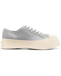 Marni Sneakers Pablo Leather Flatform Sneakers Grau