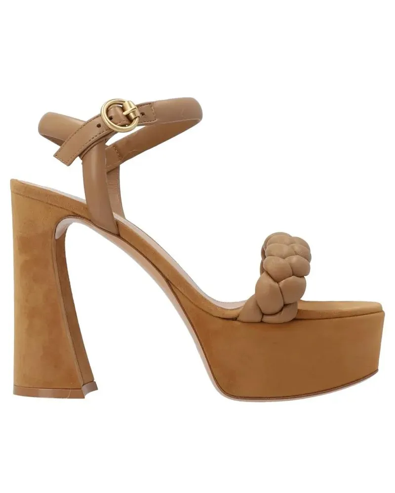Gianvito Rossi Sandalen Braided Sandals beige Beige