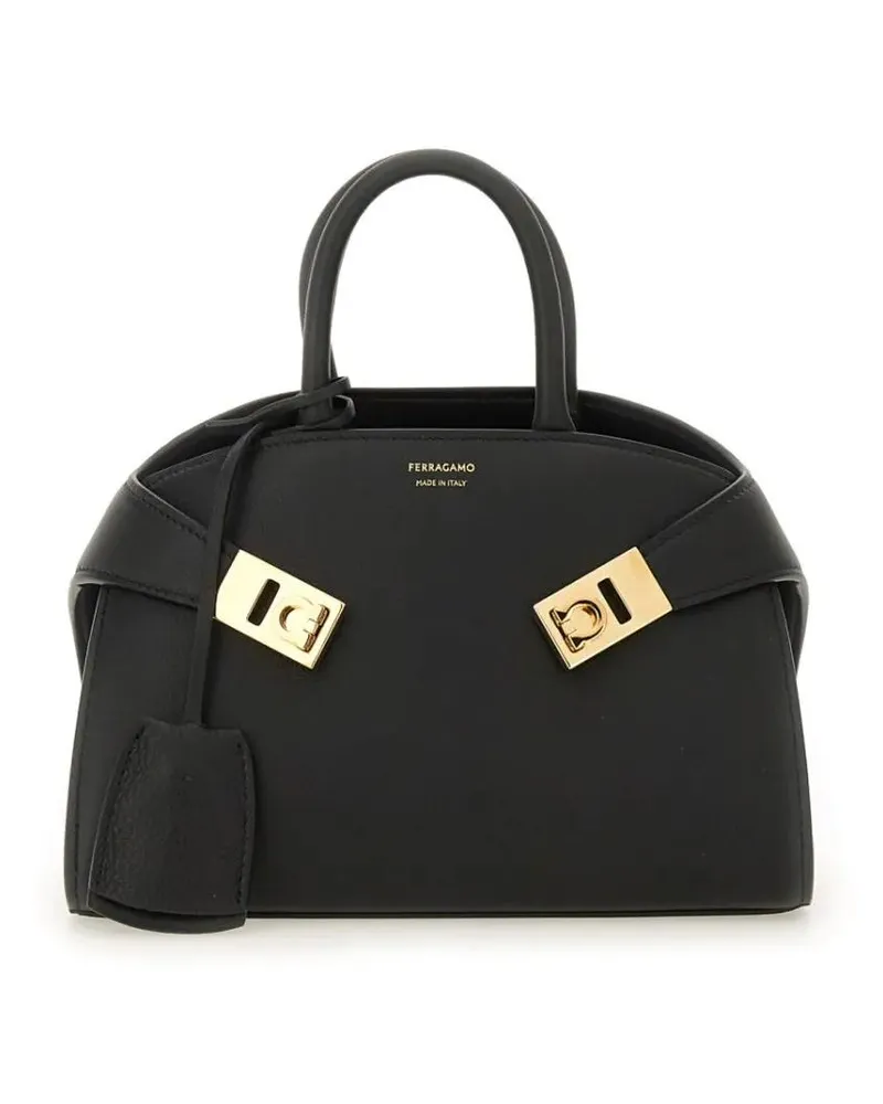 Ferragamo Hobo Bags "Hug" Handbag schwarz Schwarz