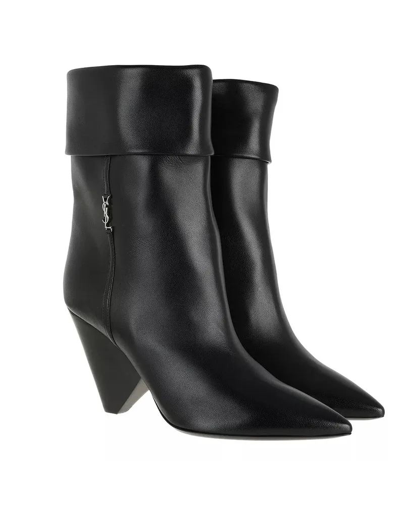 Saint Laurent Boots & Stiefeletten Niki Monogram Booties Smooth Leather Schwarz