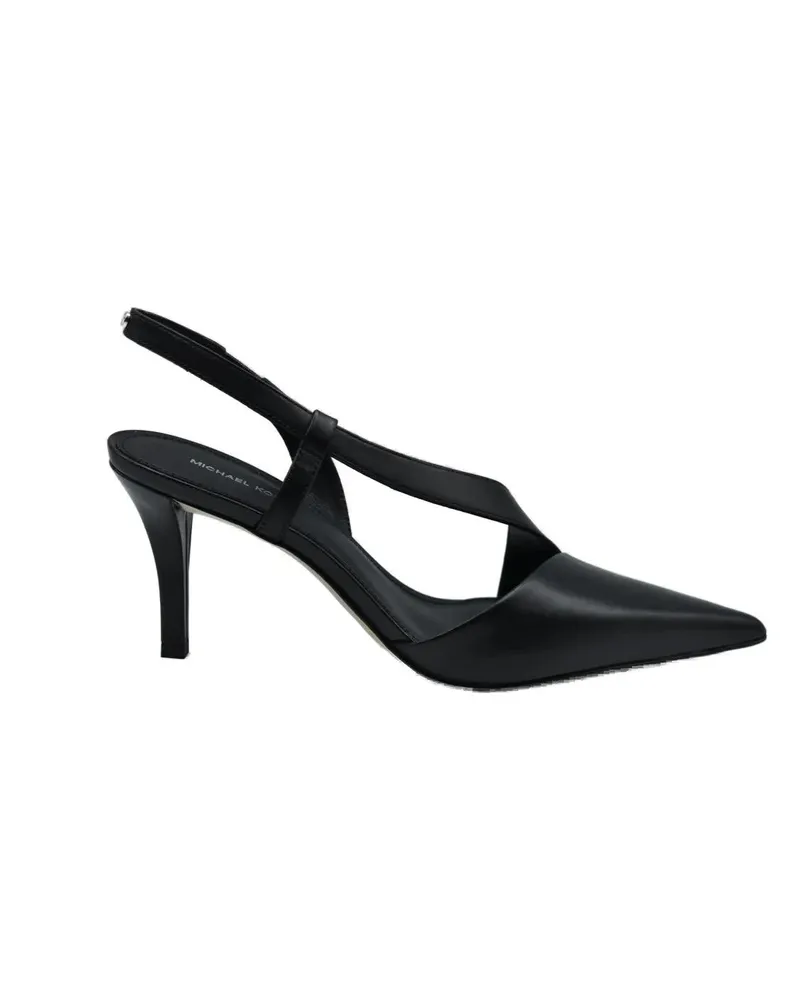 Michael Kors Hohe Schuhe Black Slingback Shoes With Pointed Toe schwarz Schwarz