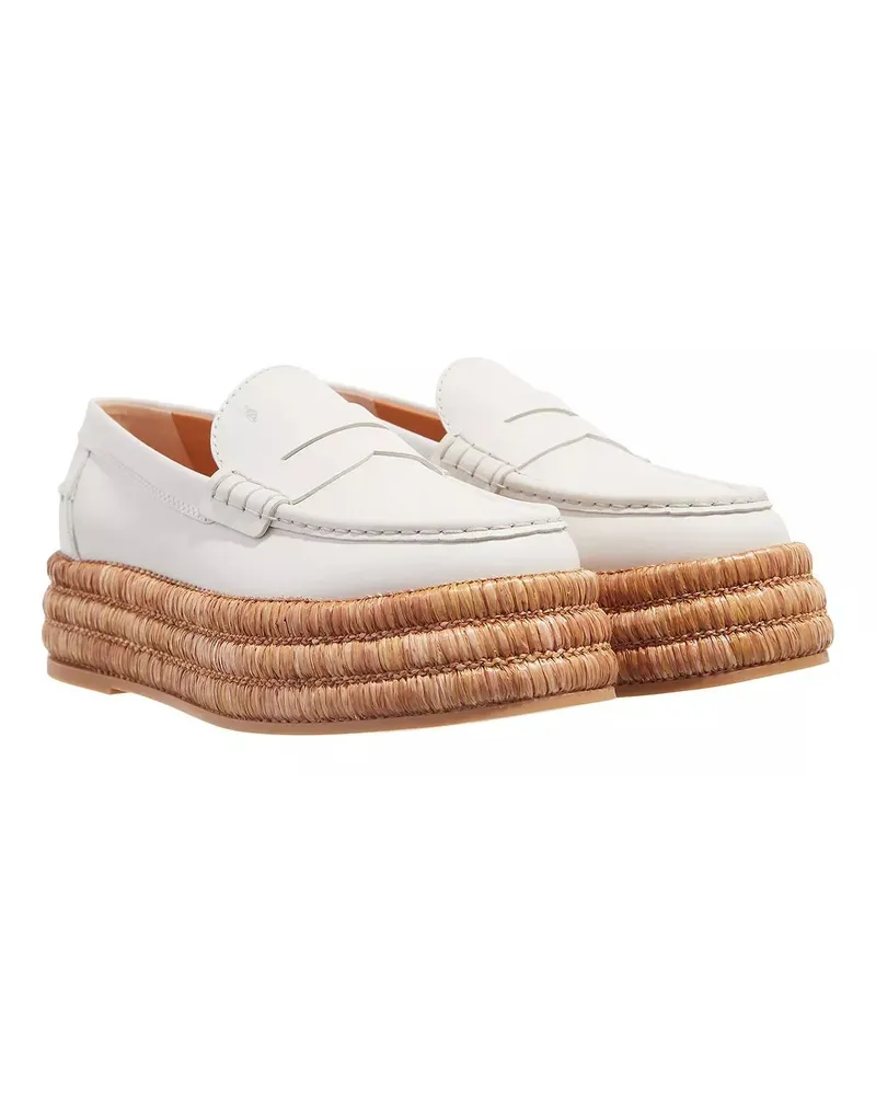 TOD'S Loafers & Ballerinas Platform-Loafer Leather Creme