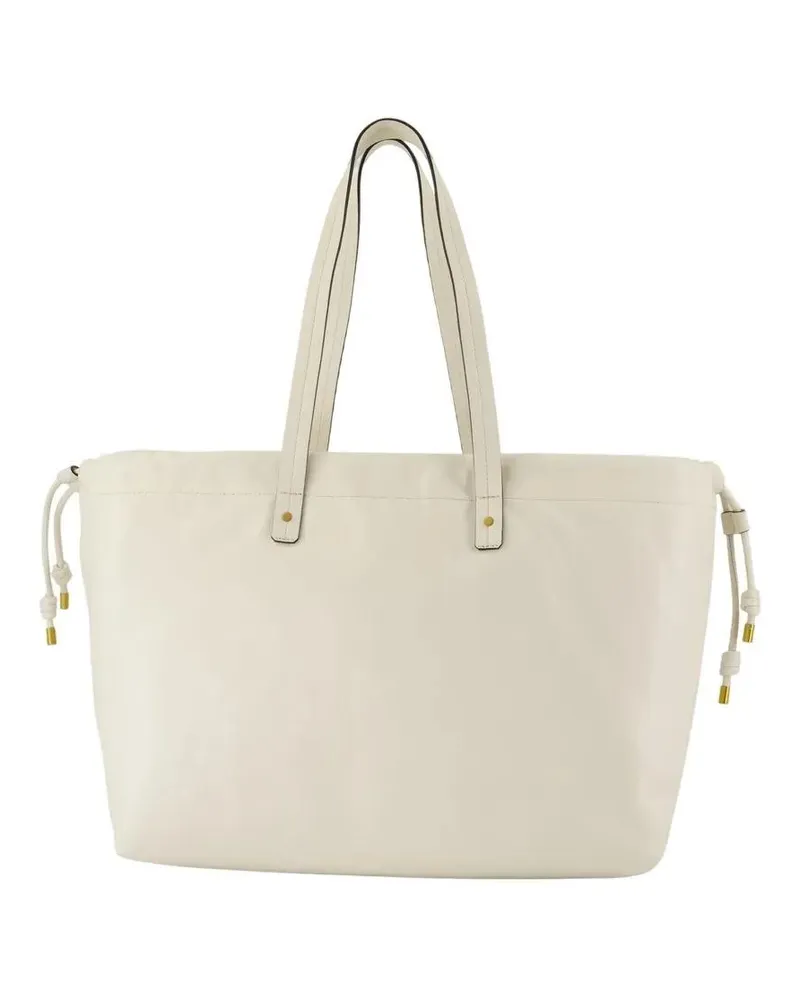 Isabel Marant Shopper & Totes Silven Gb Shoulder Bag - Leather - White beige Beige