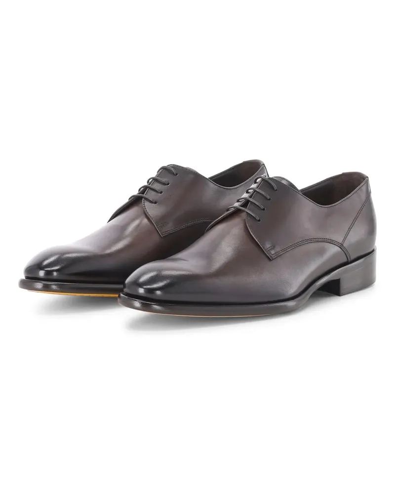 Doucal´s Low-Top Sneaker Schnürschuh aus Glattleder braun Braun