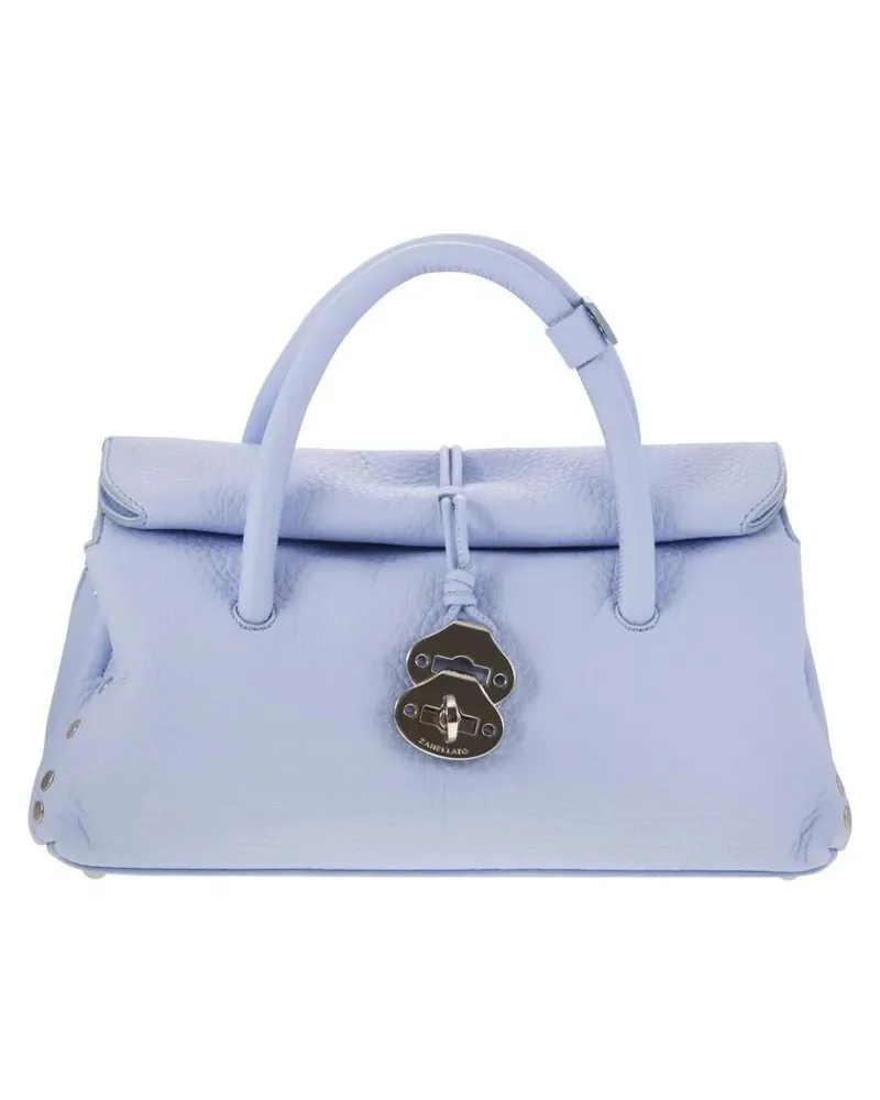 Zanellato Hobo Bags Dotta - Grained Leather Bag S blau Blau