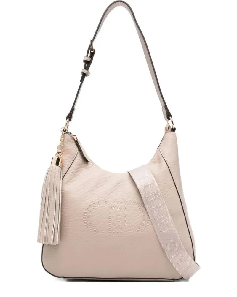 Liu Jo Hobo Bags Soft-Textured Shoulder Bag With Decorative Tassel beige Beige