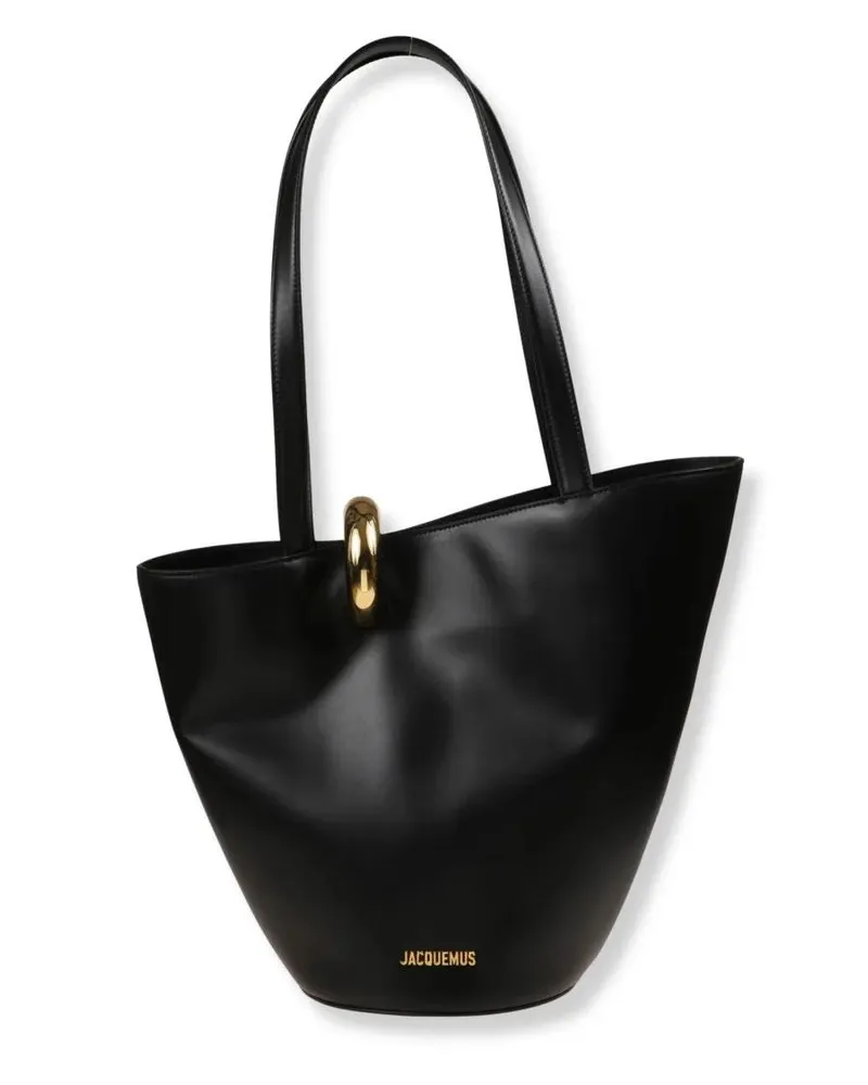 Jacquemus Hobo Bags Le Bambola Moyen Chain Shoulder Bag schwarz Schwarz