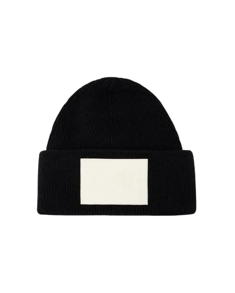 Maison Margiela Caps & Mützen Beanie - Wool - Black schwarz Schwarz