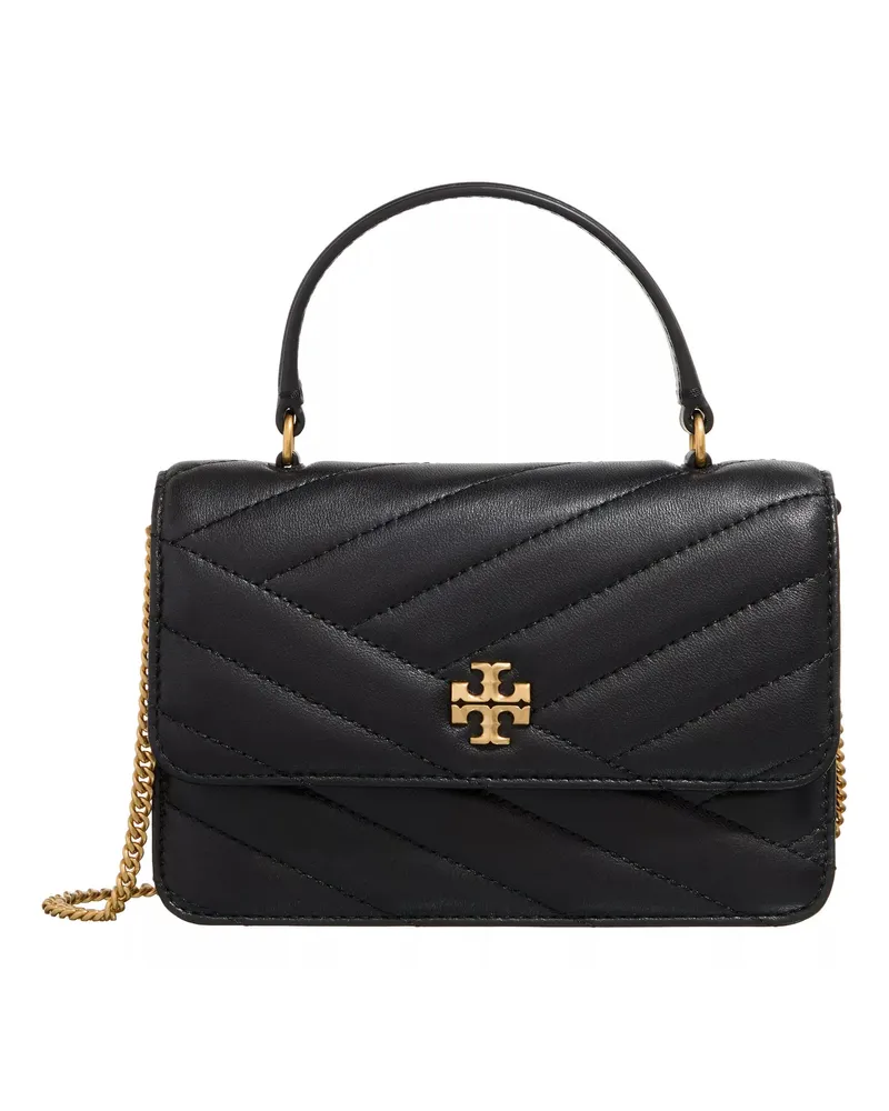 Tory Burch Portemonnaie Kira Chevron Mini Top Handle Chain Wallet Schwarz