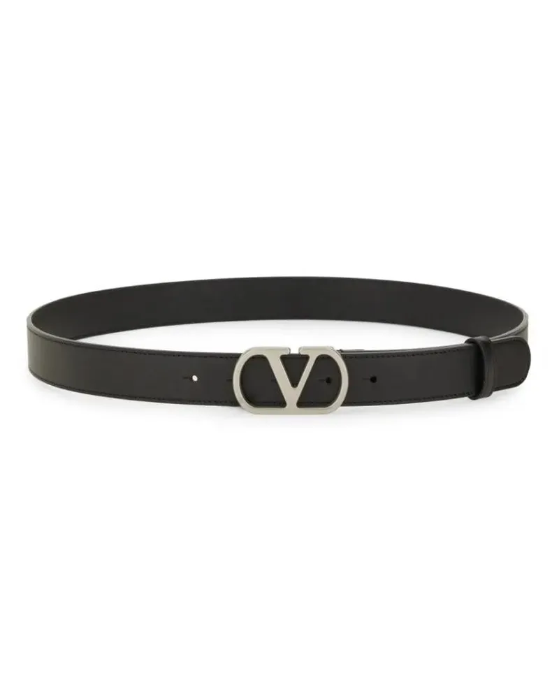 Valentino Garavani Gürtel "Vlogo Signature" Belt schwarz Schwarz