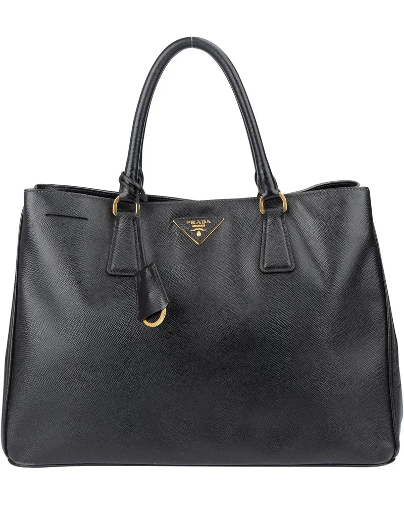 Prada Crossbody Bags  Black Saffiano Leather Galleria Handbag schwarz Schwarz