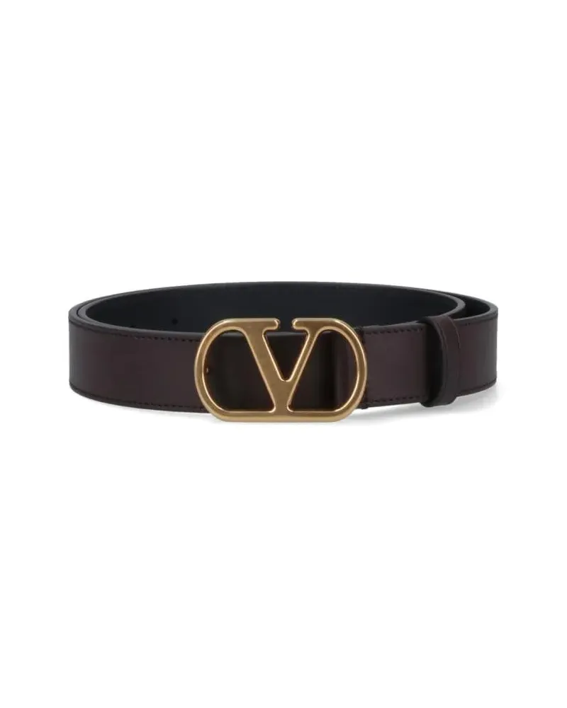 Valentino Garavani Gürtel "Vlogo Signature" Belt Brown braun Braun