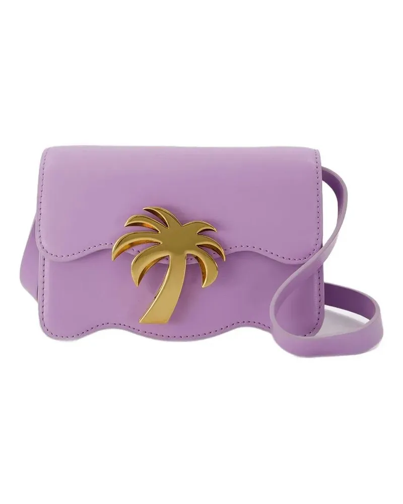 Palm Angels Hobo Bags Palm Beach Bag Pm In Lilac And Gold Leather lila Lila