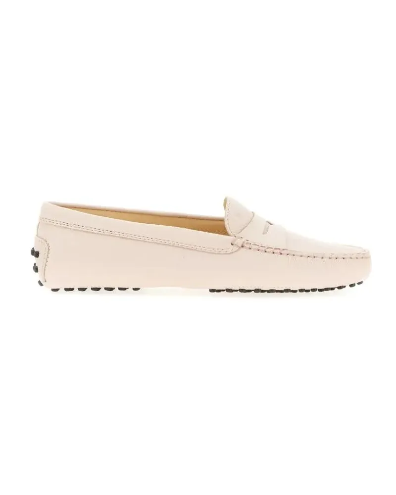 TOD'S Calfskin Leather Loafers beige Beige