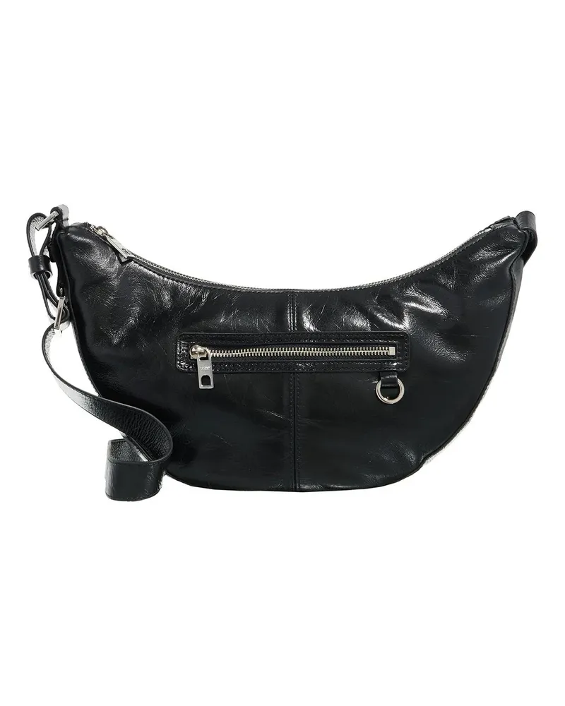 Liebeskind Hobo Bags Moon With Zips Lack Distressed schwarz Schwarz