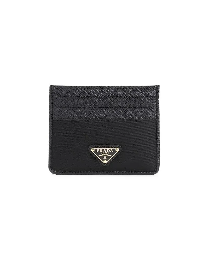 Prada Portemonnaies Re-Nylon Card Holder Schwarz