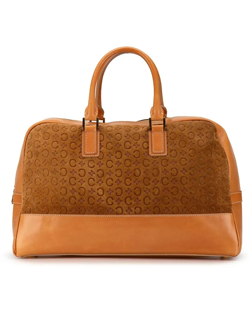Celine Crossbody Bags 2000 Suede C Macadam Handbag braun Braun